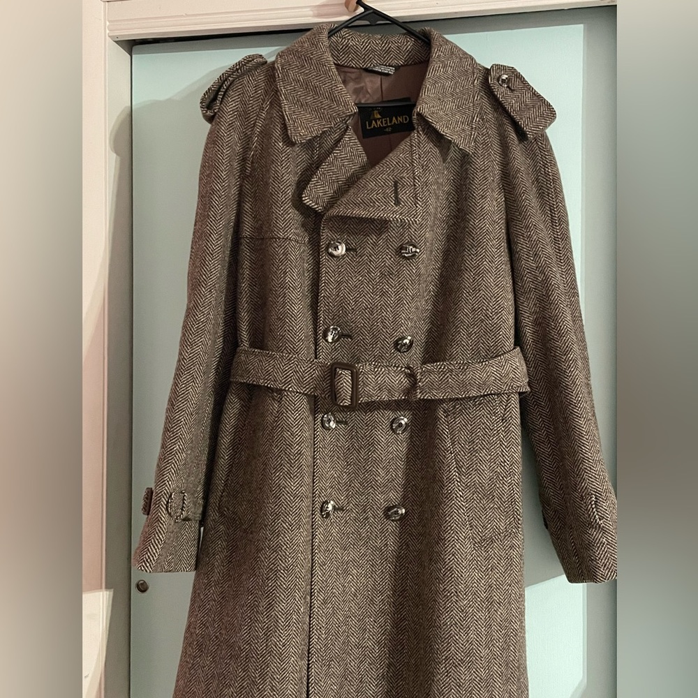 Lakeland 100% wool Herrington style trench coat